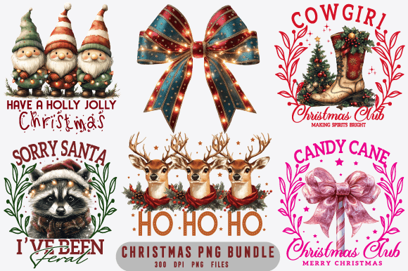 Christmas PNG Bundle Review for Real Embroidery Projects