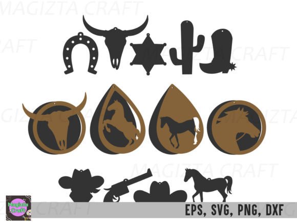Earrings Laser Cut Western Cowboy SVG Review for Real Projects
