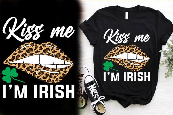 KISS ME I M IRISH Vector T-Shirt Design Review