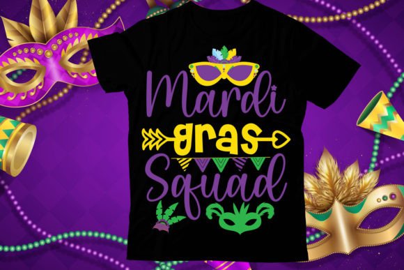 Mardi Gras Squad T Shirt Design Review for Real Projects