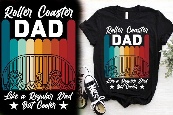 Roller Coaster Dad: A Playful Embroidery Design for Everyday Projects