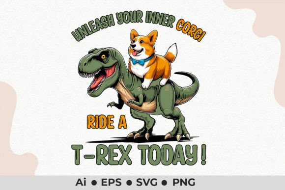 UNLEASH YOUR INNER CORGI RIDE a T-REX