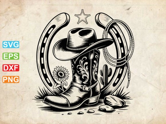 Western Cowboy Boot Hat SVG Review for Real Embroidery Projects