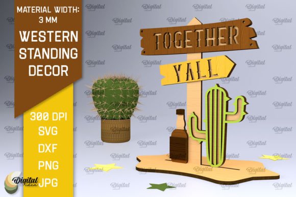 Western Standing Decor Laser Cut Review for Real Embroidery Projects
